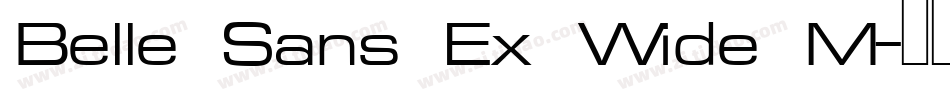 Belle Sans Ex Wide M字体转换